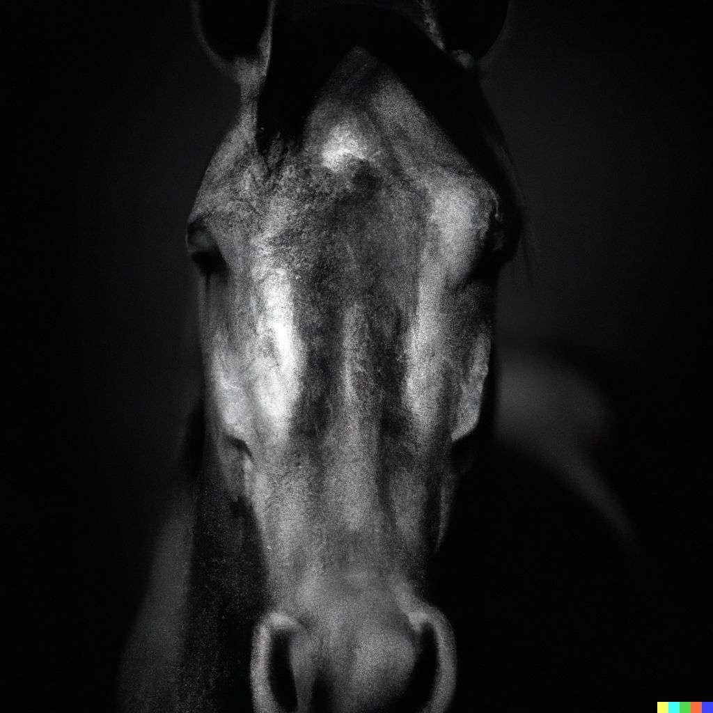 a horse, photograph taken by Lee Jeffries